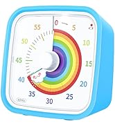 Yunbaoit Visual Timer with Protective Case, Rainbow Disk 60 Minute Countdown Timer for Kids and A...