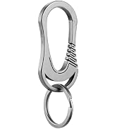 KEEPO LINK Titanium Keychain Carabiner Clip for Keys, EDC Carabiner Keychain Key Ring for Men & W...