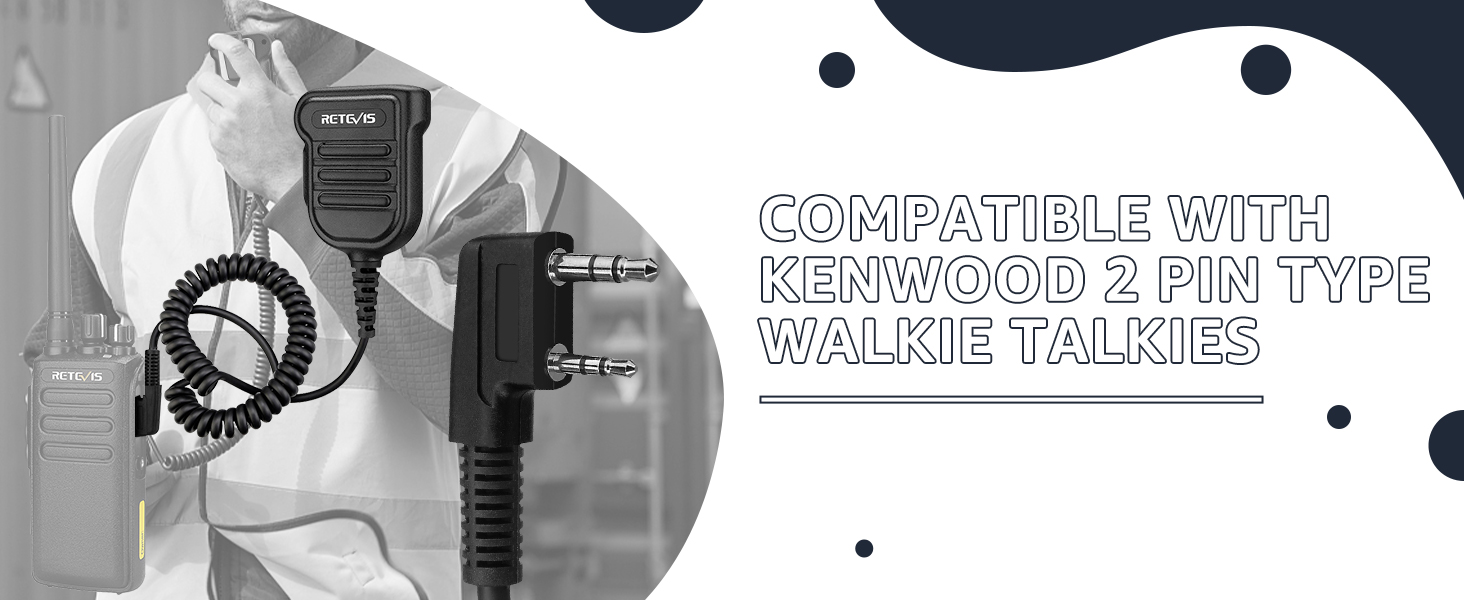 kenwood 2 pin speaker mic