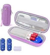Krypthos Insulin Cooler Travel Case, Diabetes Travel Bag with 2 TSA Approved Ice Packs, Portable ...