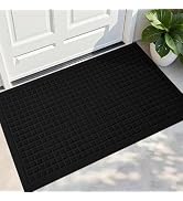 PLEASOR Front Door Mat Indoor Outdoor Entrance, Dirt Resistant and Absorbent Doormat, Sturdy Non-...