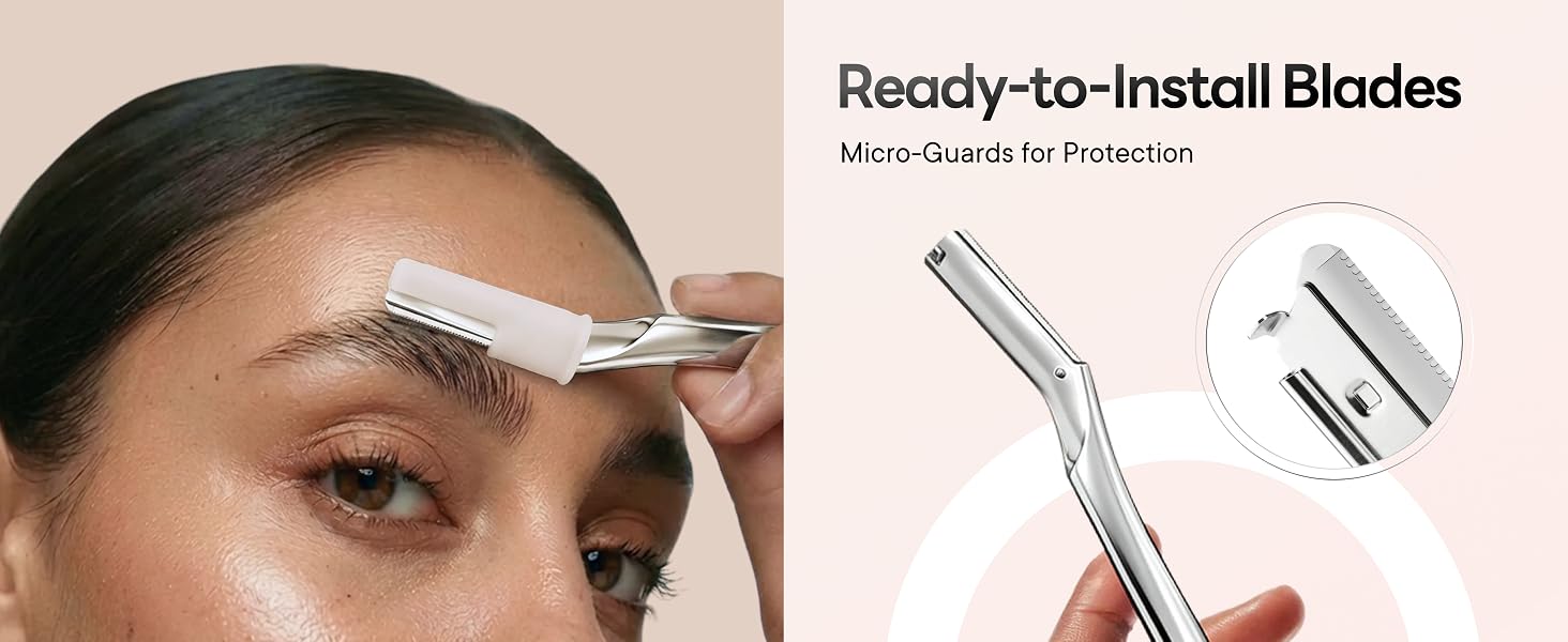 Precision eyebrow trimmer for detailed brow grooming.