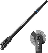 WORKPRO 16-inch Dual Drive Breaker Bar, 3/8" & 1/2" Drive, Heavy Duty Breaker Bars with 360° Rota...