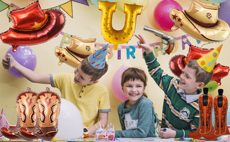 cowboy hat balloons