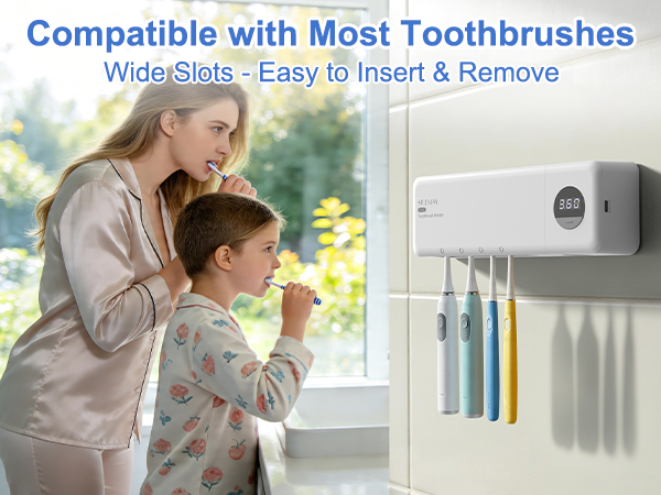 electric toothbrush holder for bathroom