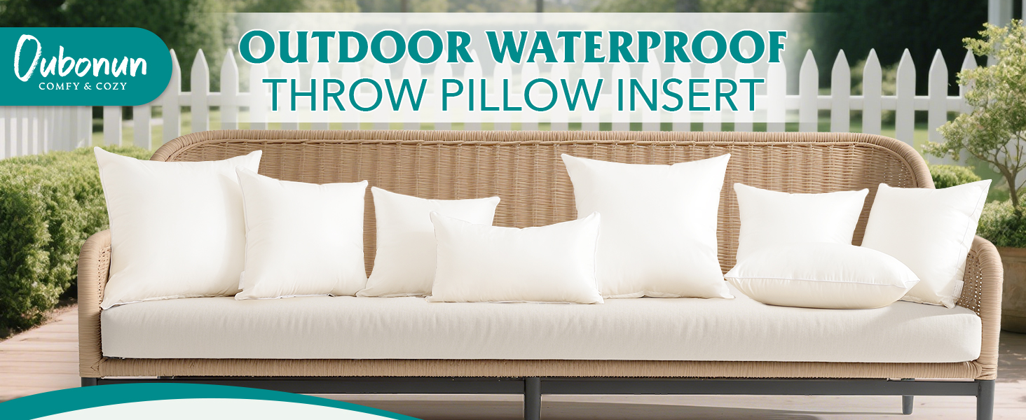 Outdoor Throw Pillow Inserts
