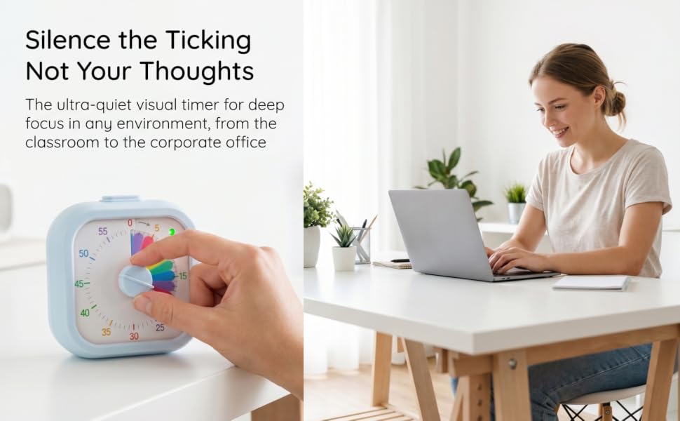 Visual Timer with Rainbow Pattern