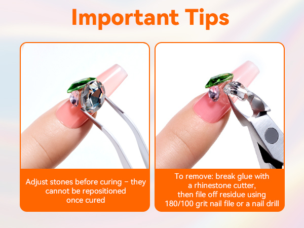 nail rhinestone glue