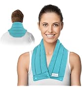 Comfcube Neck Shoulder Ice Pack Wrap for Pain Relief, 2 Hours Long Lasting Flexible Cold Pack for...