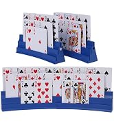GHERPTE Expandable and upgradable Three-Layer Plastic Card Holder,Set of 2,Used for Card Game Car...