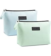 Cosmetic Bags for Women Small Makeup Bag for Purse Pu Leather Makeup Pouch Travel Makeup Bag with...