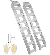 VEVOR Aluminum Ramps, 8810 lbs, Heavy-Duty Ramps with Top Hook Attaching End, Universal Loading R...