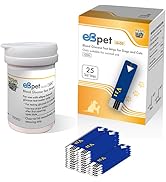 eBmonitor eBpet Test Strips for Use eBpet Blood Glucose Monitoring System, 25 Test Strips, Dog & ...