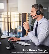 Wireless Headset with Mic for Work,