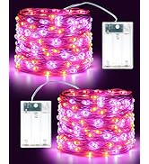 Brizled Halloween Fairy Lights, 2 Pack 60 LED Battery Halloween Lights, 2 Mode mini Halloween Str...