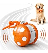 SilveWillo Smart Self Play Soccer Interactive Electric Automatic Moving Rolling Dog Chase Teaser ...
