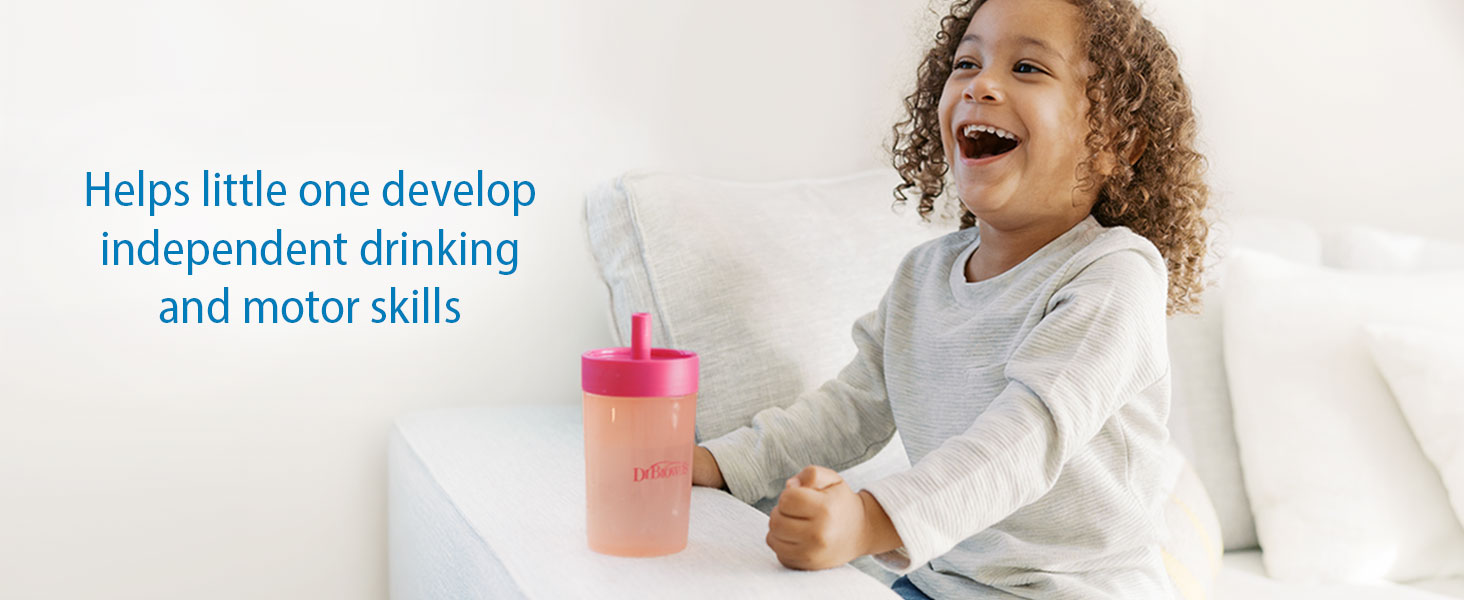 Helps little one develop independent drinking and motor skills