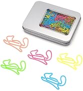 Haowuliao 60 Squirrel Paper Clips Bookmarks, Squirrel Office Supplies Gifts