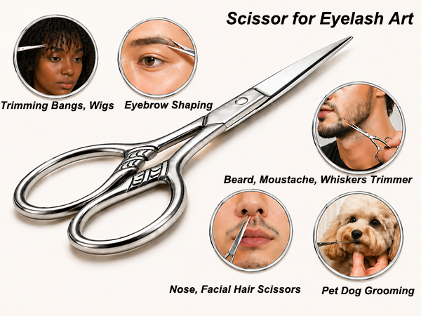 Small scissors sharp precision scissor with case