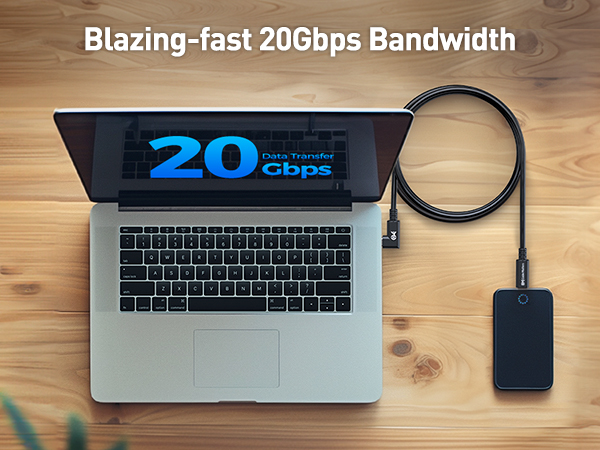 USB 20Gbps 240W USB Type-C Cable