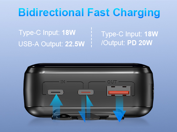external battery power bank,power bank with built in cable,power bank fast charging