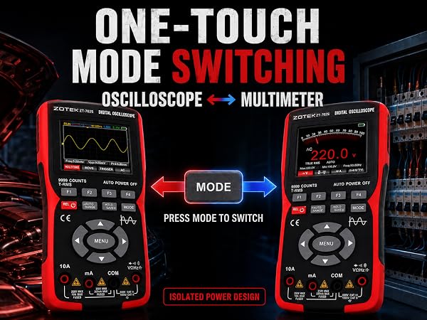 ZT-702S 2 IN 1 OSCILLOSCOPE MULTIMETER