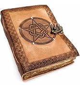 Soul Sticks Handmade Genuine Leather Journal – Yantra Embossed Vintage Travel Diary Planner for W...
