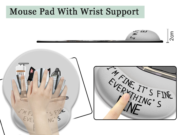 Gaming Mouse Pad Wrist Support