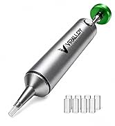 VIRALLOY Solder Sucker Tool - No Clog Vacuum Desoldering Pump 6061 Aircraft-Grade Aluminum with S...