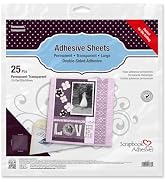 Scrapbook Adhesives by 3L Scrapbook Adhesive by 3L, Adhesive Sheets, 12Inch x 12Inch (25 Pcs)