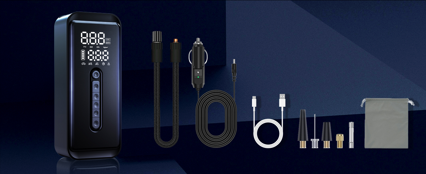 mini air compressor for car tires inflador de llantas para carro motorcycle air pump