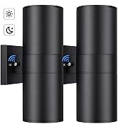 Modern Outdoor Wall Light with Dusk to Dawn Sensor, Exterior Light Fixture Wall Mount Waterproof ...