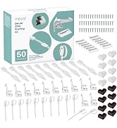 Inaya Complete 50pc Deluxe Baby Proofing Kit - Flexible Hidden Baby Locks for Cabinets and Drawer...