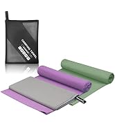 Wuwahold Camping Quick Dry Towel Set, Microfiber Lightweight Sport Towels with Mesh Bag, 3 Pack T...