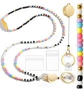 Toykee Lanyards with ID Badges Holder for Teachers Keys Card- Cute Black White Colorful Women Bre...