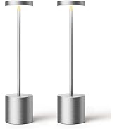 SAKRINGT Cordless Table Lamps Rechargeable,6000mAh Portable Battery Operated LED Table Light for ...