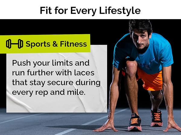 These no tie shoelaces are designed for comfort and support during workouts and runs.