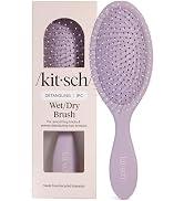 Kitsch Wet/Dry Hair Brush Detangler – Flexi Hair Brush for Women, Men & Kids | Detangling Brush f...