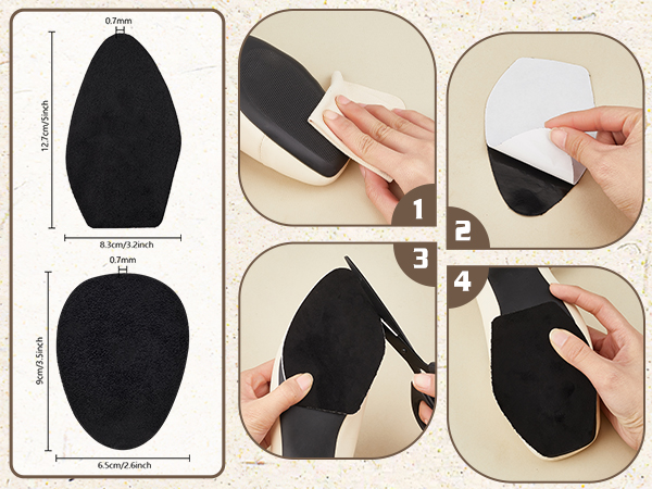Suede Soles Shoes Pads