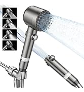 JOMST Filtered Shower Head with Handheld,High Pressure Shower Head 4 Spray Modes,ShowerHead with ...