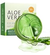 Under Eye Patches - 60 PCS Aloe Vera Eye Masks for Dark Circles and Puffiness, Hydrating Eye Mask...