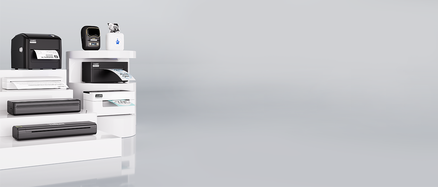 vretti portable thermal label printer