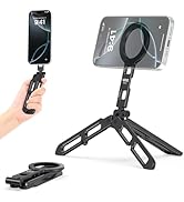 VRIG Magnetic Pocket Phone Tripod Foldable Compatible with Magsafe iPhone 16/15/14/13/12 All Seri...