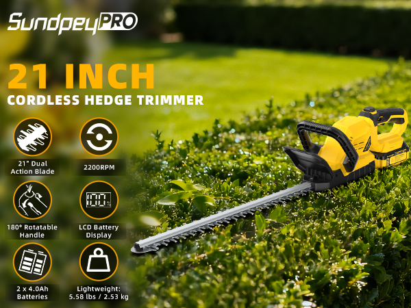 cordless hedge trimmer