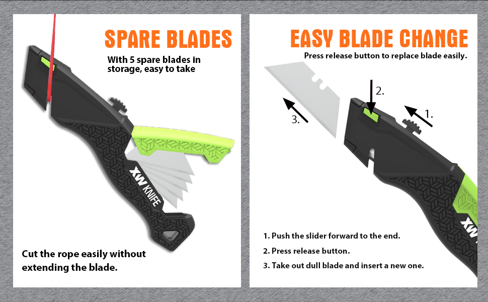 Blade change-retractable knife