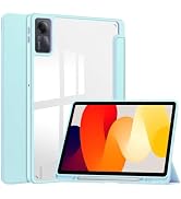 TANOVCEP Tablet Case for Xiaomi Redmi Pad SE, Slim Tri-Fold Cover with Pen Holder, Shockproof Cov...