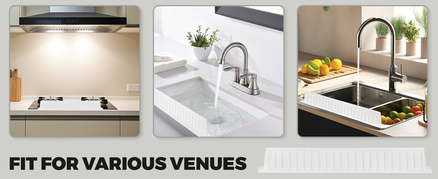 kitchen sink water splash guard