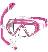 Kids Snorkel Mask, Snorkel Set for Age 4-14 Snorkeling Gear for Childs Youth Boys Girls Junior An...