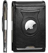 BULLIANT Men Wallet,Slim Leather Wallet RFID Blocken for Gift Men Standard & Airtag Use 11Cards