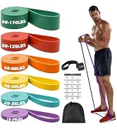 Zacro Resistance Bands, 6 Resistance Levels Pull Up Assistance Bands, Exercise Bands for Men&Wome...